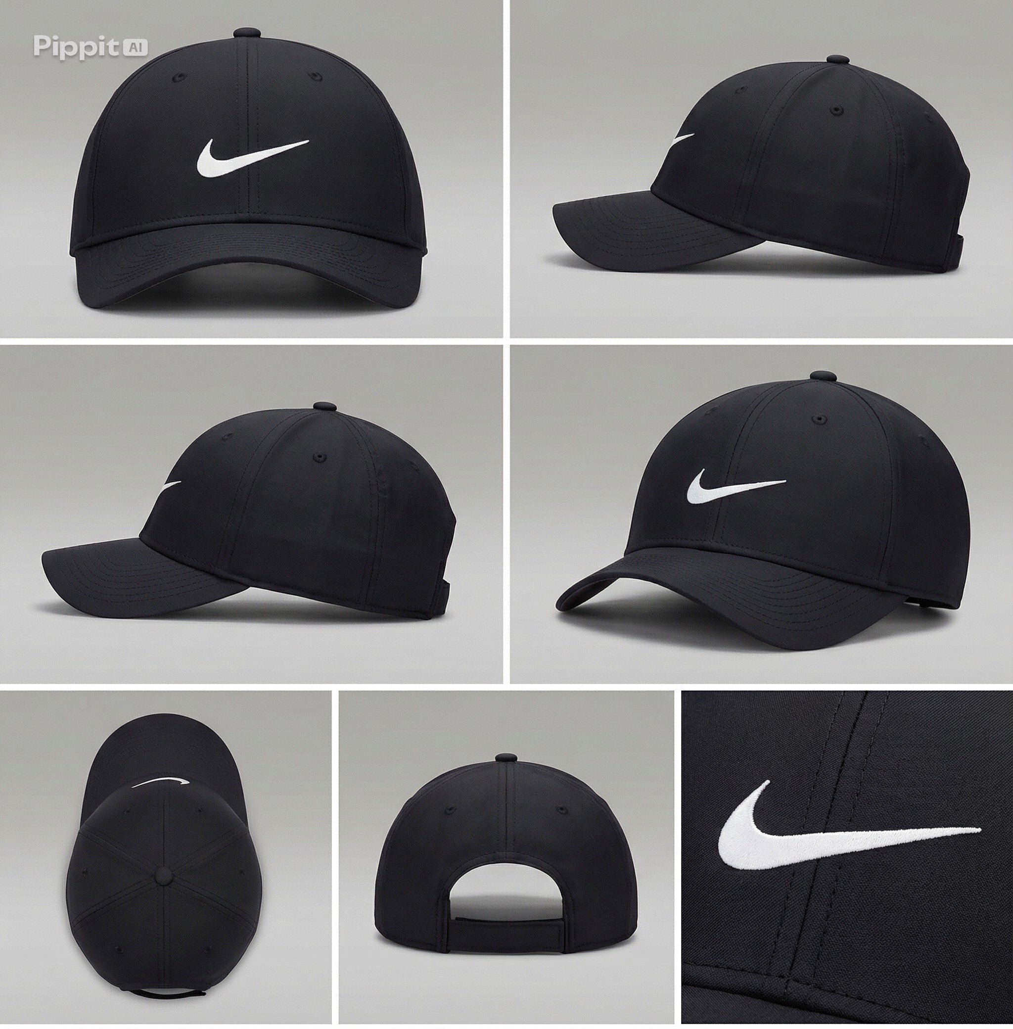 GORRA NIKE DRI FIT RISE - NEGRA